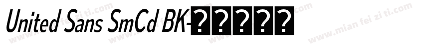 United Sans SmCd BK字体转换